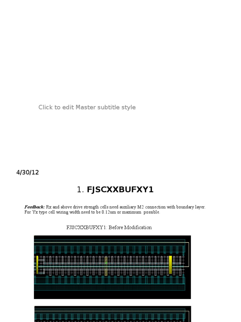 Cell Modifications and Feedback Summary | PDF