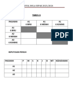 Jadual Bola Sepak