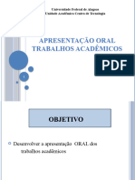 Metodologia - Apresentação Oral