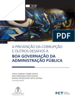 A Prevenção Da Corrupção e Outros Desafios À Boa Governação Da Administração Pública