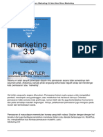 Konsep Masa Depan Pemasaran - Marketing 3.0 Dan New Wave Marketing