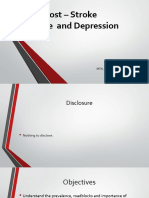 Post Stroke Fatigue Depression