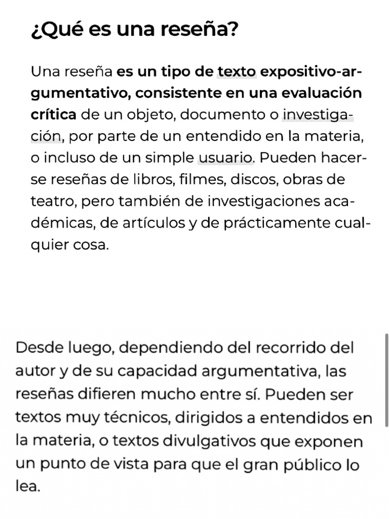 La Reseña | PDF