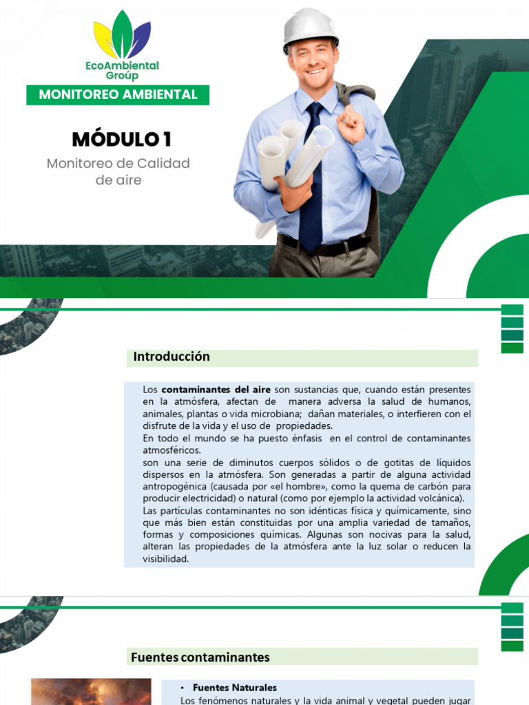 Monitoreo de Calidad del Aire y Contaminantes | PDF | La contaminación ...