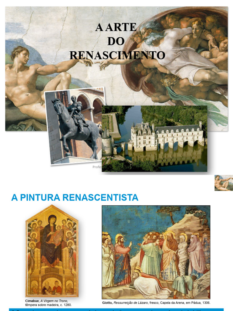 Pintura e Escultura no Renascimento | PDF | Renascimento | Leonardo da ...