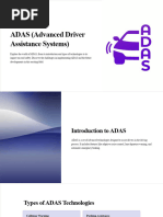 ADAS Advanced Driver Assistance Systems