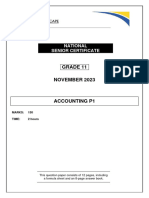 ACCOUNTING P1 GR11 QP NOV 2023 - English