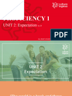 PROFICIENCY 1 Unit 2 (Expectation)
