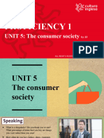 PROFICIENCY 1 UNIT 5 (The Consumer Society)