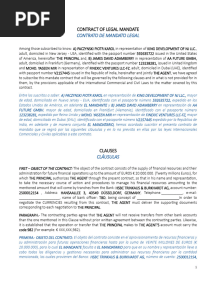 Contract of Legal Mandate