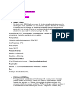 Resumo Sinais Vitais Pressão Arterial Dor - Aula de Pele M