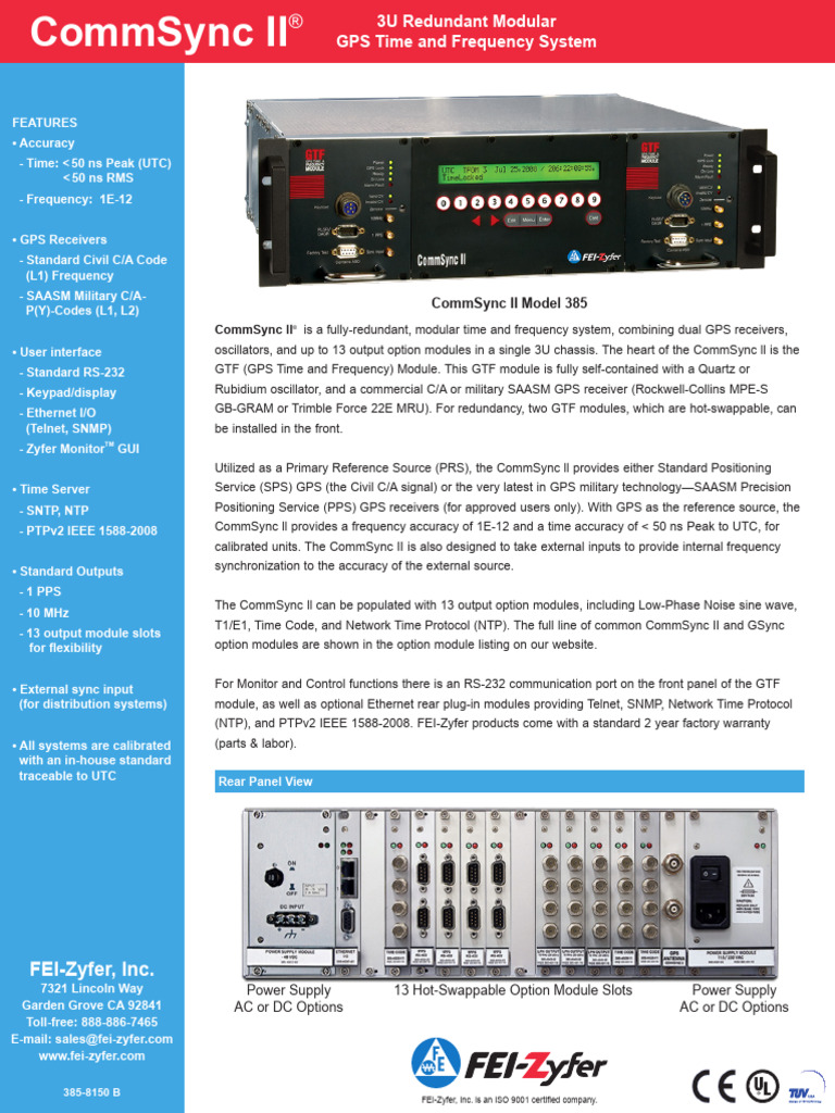 385-8150B CSII Datasheet | PDF