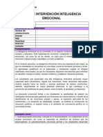 Plan de Intervención Emocional