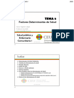 Tema 5 Determinantes de Salud 2023