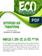 ECOEVANGELIO 28 Enero 2024