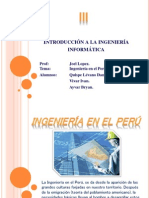 La Ingenieria en el Perú