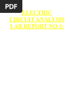 Eca Lab Report No 1