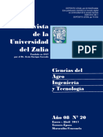 Revista de La Universidad Del Zulia: Ciencias Del Agro Ingeniería y Tecnología