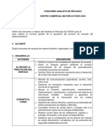 Funciones Análista de Recaudo GN