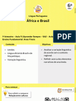 África e Brasil: Língua Portuguesa