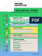 Calendrier Mon Master 2023 - 2024 30735