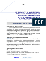 Nomenclatura de Diagnósticos, Resultados E Intervenções de Enfermagem para Pacientes Hospitalizados em Unidades Clínicas, Utilizando A Cipe