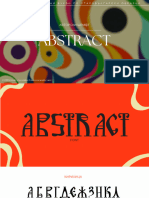 Abstract Font