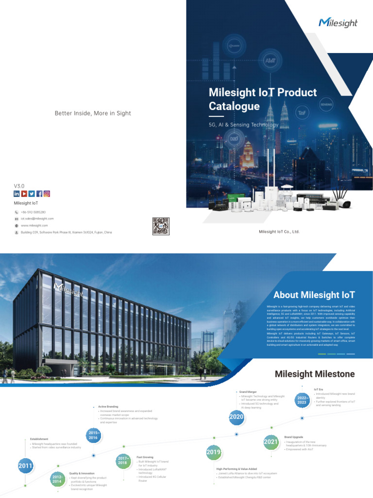 Milesight Iot Product Catalogue | PDF | Internet Of Things | Wi Fi