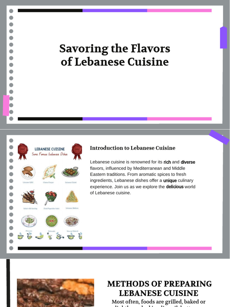 Raman Kumar Singh Lebanese Cuisine | PDF | Cuisine | Food And Drink ...
