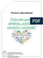 Poiect Educational Educatie-Sanatate