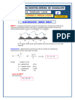 Aceleracion Media Mruv