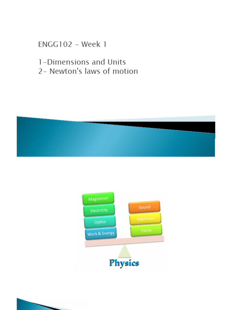 Week 1 tutorial pdf force newton s laws of motion