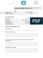 1 Assessment Data Form MS-1