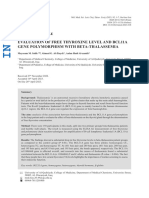 Evaluation of Free Thyroxine Level and Bcl11a Gene Polymorphism With Beta-Thalassemia