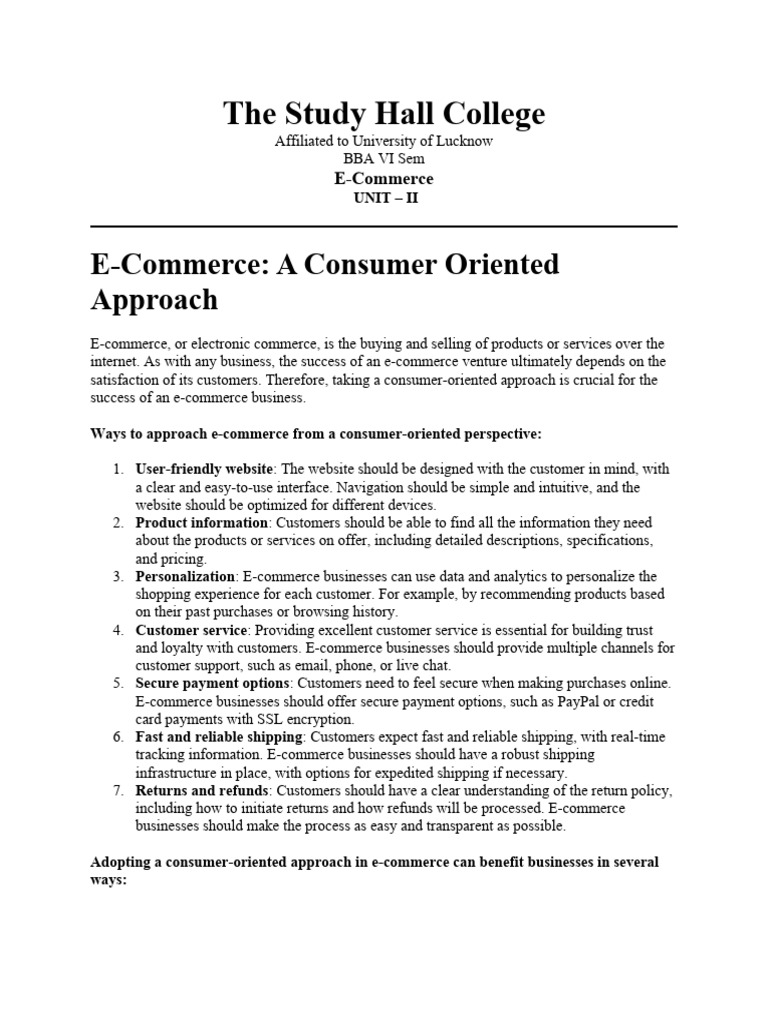E Commerce Unit 2 Pdf