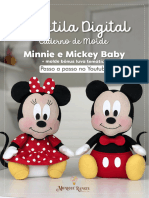 Molde Mickey e Minnie - Monique Rangel