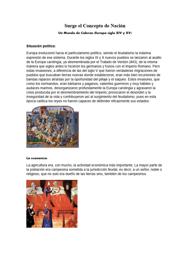 El Mundo De Cabeza Pdf Feudalismo Muerte Negra