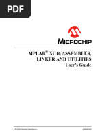 Mplab Xc16 Assembler, Linker and Utilities User's Guide: 2013-2016 Microchip Technology Inc. DS50002106C