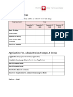 RBTC FEE STRUCTURE Example