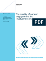 Patient Engagement Involvement GP Inquiry Research Paper Mar11
