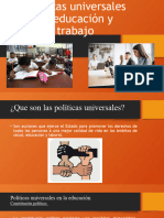 Políticas Universales en Educación y Trabajo