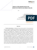 Quais As Implicações Biopsicossociais Presentes No Desenvolvimento Do Serial Killer