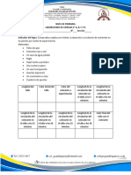 Hoja de Trabajo para La Practica de Laboratorio.