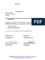 Acta de Entrega Consorcio SKF - Omia - Aceites Diciembre 2023