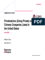 Debevoise U.S. Going Private Presentation 2020.06
