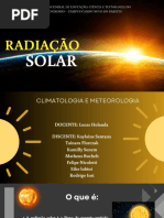 RADIAÇÃO Solar