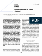 Scientific Articles Physical and Chemical Properties of A New Root-End Filling Material