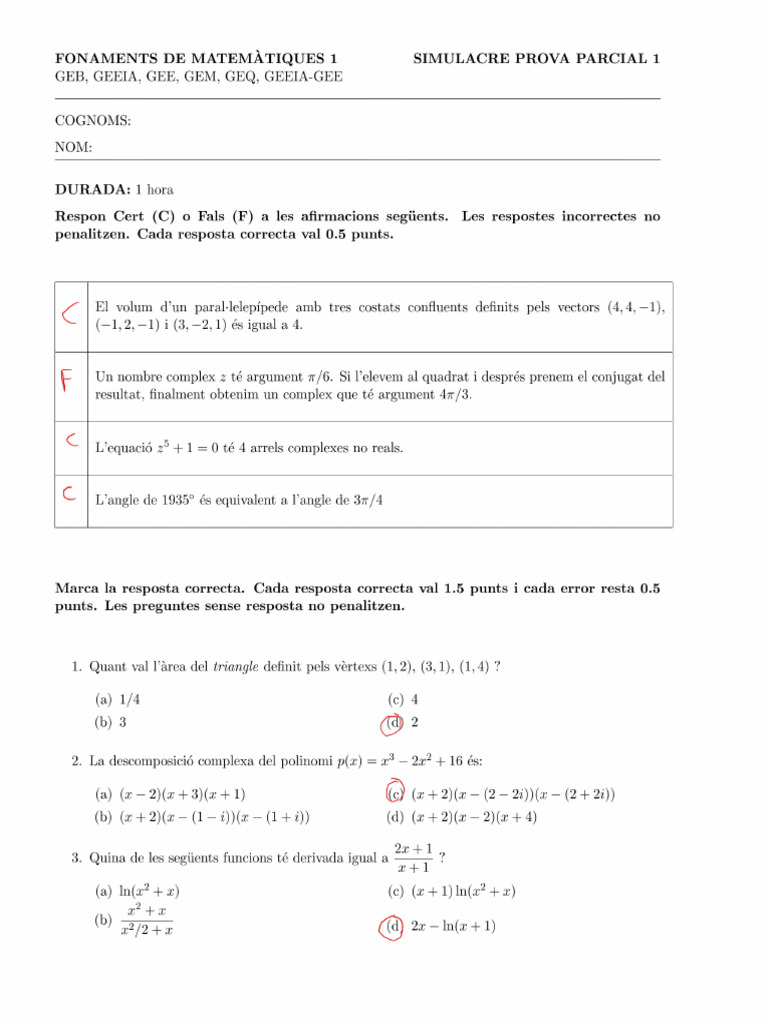 FM1 PAC1 PROVA Solucio | PDF