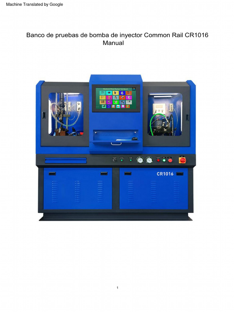 Manual de Banco de Pruebas CR1016 | PDF | Technology & Engineering