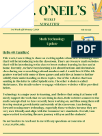 Technology Newsletter - M Oneil 1